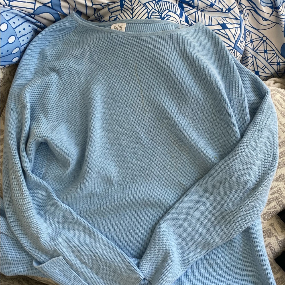 Blue Knit chic top